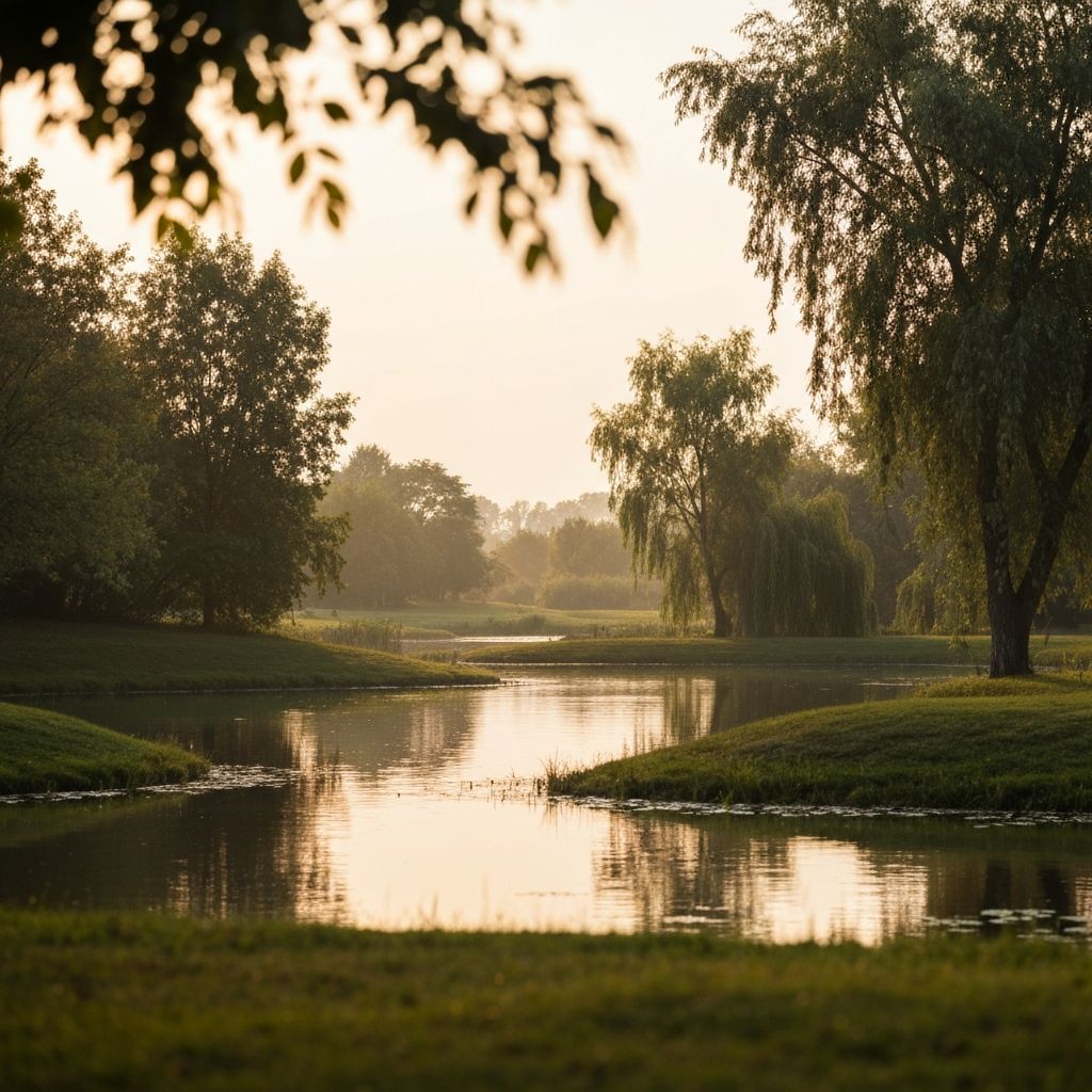Natural serene landscape