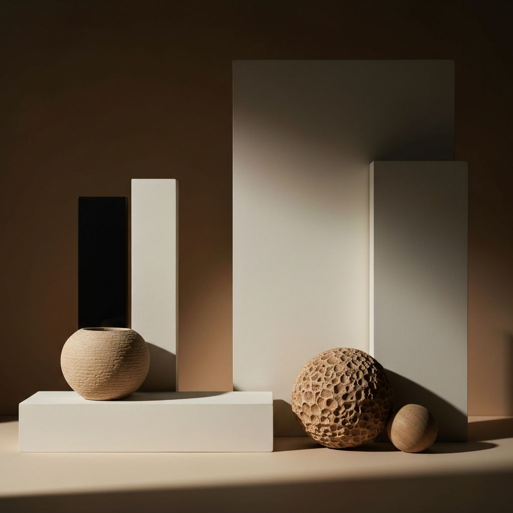 Minimalist still life composition